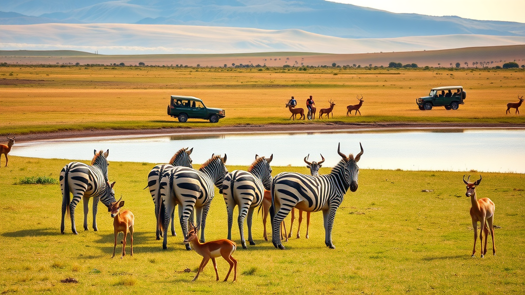 lake mburo national park wildlife zebra cycling safari