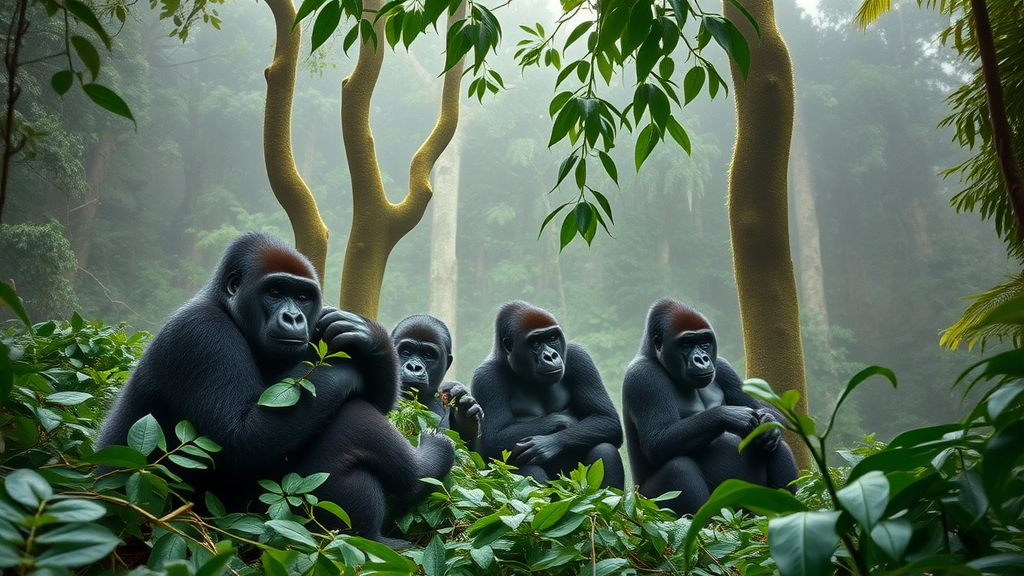 serene mountain gorillas in Bwindi Impenetrable Forest best time to visit uganda