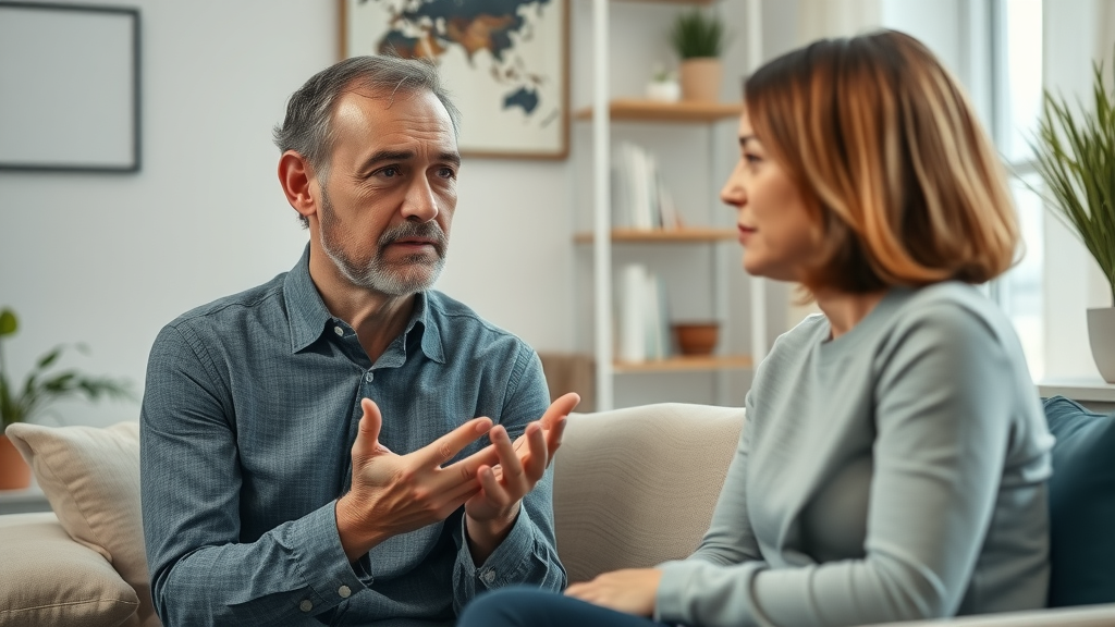 Empathetic mental health counselor and client in Kampala, mental health, private office, client support session, natural expressions, confidential and caring